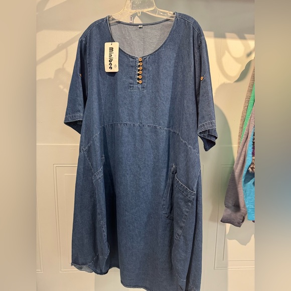 Beautiful Jeans Dress Size XXL - Picture 1 of 4